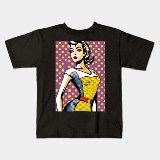 Pop Art Pin-up 4 Kids T-Shirt